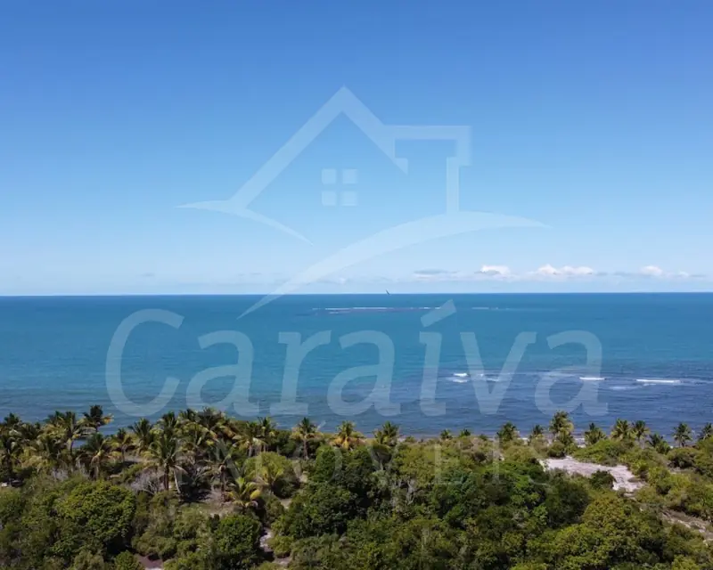 Área na praia de Caraíva